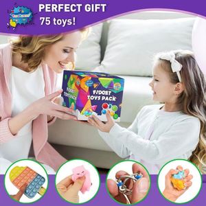 Juguetes Fidget de Ganchillo al por Mayor, 75 Piezas, Sin BPA, Impresos en 3D, Clicker Fidget con Teclado, Novedosos Recuerdos para Fiestas, Plástico Personalizado para Niños - Product Image 5