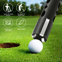 Tube collecteur de balles de Golf Durable de vente chaude tenir 20 balles en alliage d'aluminium détachable balle de Golf Retriever