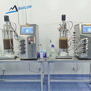 Biorreactor Fermentador para Bacterias y Hongos, Tanque Agitado con Camisa de Vidrio de 10L, con Precio para Uso en Laboratorio - Product Image 1