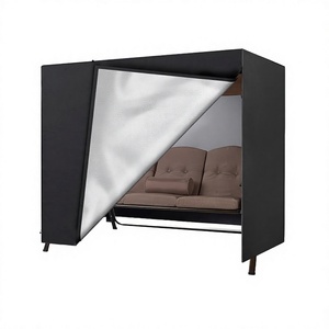 Wholesale Modern Fabric Oxford Outdoor Swing Hanging <b>Chair</b> Eggshell Dust Cover- <b>Patio</b> with Stand Rain Cover - Product Image 2