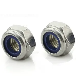 Nuts Carbon Steel Zinc Plated Nylock Nut DIN985
