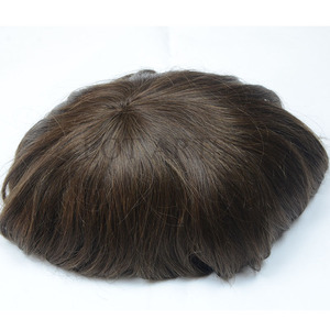 Tupé de Cabello para Hombre con Encaje, Cabello Remy Brasileño 100% Humano de Alta Calidad, Estilo Liso Sin Enredos, Más Vendido - Product Image 6