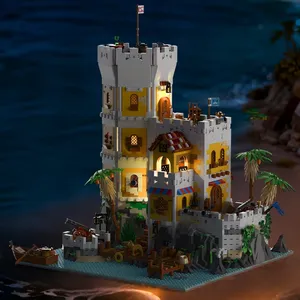 10320 Fortezza Eldorado 66095 Castello Pirata Sierra Madre, Set di Costruzioni con Luci, Modello Architettonico, Giocattolo Fai-da-Te, Regalo per Bambini - Product Image 4
