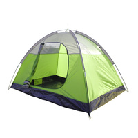 Tente de camping extérieure quatre saisons double couche Oxford pour 2 personnes, design imperméable et coupe-vent, avec armature diagonale pour la randonnée