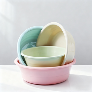 Haogle <span class=keywords><strong>Bassine</strong></span> de lavage ronde en <span class=keywords><strong>plastique</strong></span> pour salle de bain domestique, pour le lavage des vêtements, vente en gros - Product Image 6