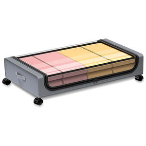 Onderbed Rollende Opslag Met Wielen 4 Pak Grote Onder Bedcontainers Met Doorzichtige Deksels Onder <span class=keywords><strong>Bed</strong></span> Opbergbakken Voor Kledingschoenen - Product Image 3