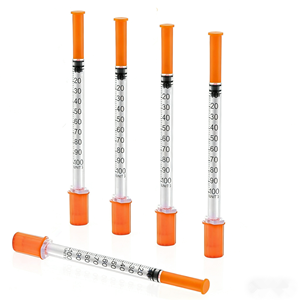 Boîte de 100 seringues d'insuline pour petits animaux, 1 ml, usage diabétique, 30 unités par seringue - Product Image 5