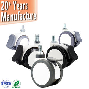 Rodízios Médicos de PU de 2, 2.5, 3, 4 e 5 Polegadas, Rodízios Médicos Pequenos para Hospital, Rodízios de Nylon para Equipamentos Médicos - Product Image 1