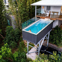 Maßgefertigter 20-Fuß-Container-Pool aus Acryl, Fiberglas, Holz und Mosaik, Piscina Spa, Hot Plunge Pool, Luxuriöser Oberirdischer Gartenpool für den Außenbereich