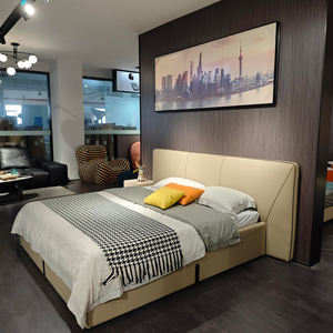 เตียงหนังวินเทจขายส่งสำหรับห้องนอนบ้านสไตล์โมเดิร์น - Product Image 1