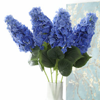 Hydrangeas artificielles en latex à toucher réel à tige unique, très vendues, pour la décoration de mariage