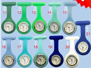 Round Shape Silicone Nurse <strong>Fob</strong> <strong>Watch</strong> with Pin Quartz Movement - Product Image 3
