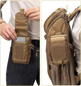 Bolsa Táctica para Teléfono con Láser, Bolsa de Cintura de Nailon Impermeable 1000D600D para Deportes al Aire Libre, Cierre de Cremallera con Elementos Elegantes - Product Image 5
