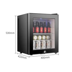 Refrigerador compacto Vanace, puerta de vidrio de 40L, barra pequeña sin ruido, mini <span class=keywords><strong>nevera</strong></span> termoeléctrica para Hotel - Product Image 1