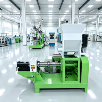 Extrudeuse de nourriture pour poissons de type sec à haute efficacité, machines de traitement de nourriture pour poissons à petite échelle