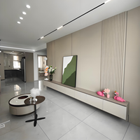 Panneau mural imperméable E0 respectueux de l'environnement, effet peau, pour la décoration intérieure des hôtels commerciaux