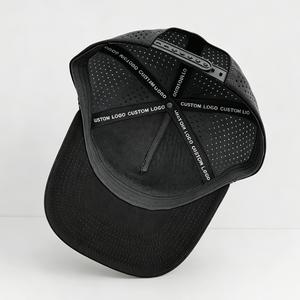 หมวกเบ<span class=keywords><strong>ส</strong></span>บอลแบบมีรูระบายอากาศ 5 ช่อง <span class=keywords><strong>ต</strong></span>ัดด้วยเลเซอร์ คุณภาพ<span class=keywords><strong>ส</strong></span>ูง พร้อมโลโก้ป้าย PVC ซิลิโคนแบบกำหนดเอง กันน้ำได้ - Product Image 6