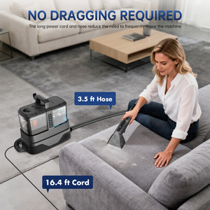 Multifunctional Portable Steam <b>Cleaner</b> 2100W Strong Suction Deep Stain Remover for Couch Carpet Curtain Pet Stains Home Use - Product Image 6