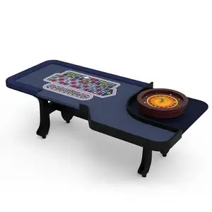 YH Factory Großhandel Hochwertiger 22-Zoll-Roulette Wheel Poker Tisch mit Massivholz H Beinen