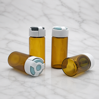 Flacon tubulaire pharmaceutique en verre borosilicate neutre de 7 ml, stérilisé avec bouchon en caoutchouc scellé pour injection pharmaceutique
