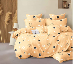 Parure de lit et draps imprimés en <span class=keywords><strong>tissu</strong></span> satiné <span class=keywords><strong>microfibre</strong></span> 100 % polyester 90 g/m² pour mariages et jeunes filles, par Fabric Factory - Product Image 4