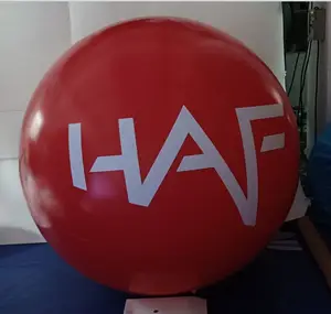 Индивидуальный логотип надувной красный летающий шар красный Гелиевый шар