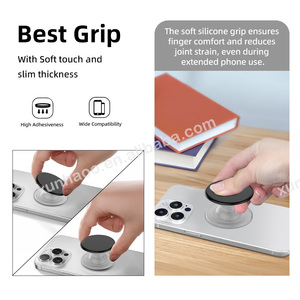 Soporte de Teléfono Ajustable con Agarre, Soporte de Teléfono Portátil de ABS, Soporte Plegable Multifuncional, Soporte Adhesivo para Escritorio - Product Image 3