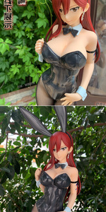 47CM <span class=keywords><strong>Fairy</strong></span> <span class=keywords><strong>Tail</strong></span> Erza Scarlet Sexy Bunny Girl Anime Figure PVC Figurine En Plastique Statue Modèle Jouet Figuras Poupée - Product Image 3