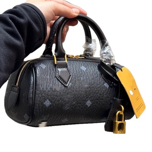 Borsa a Tracolla MC in Vera Pelle Stampata, Elegante Borsetta da Donna, Nuova Moda Versatile, Stile Boston - Product Image 6