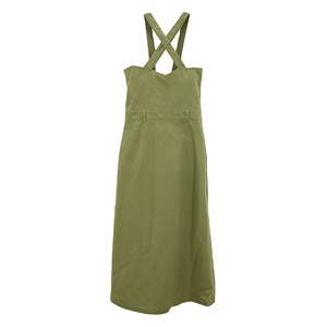 Robes décontractées de haute qualité vert armée pour robe de <span class=keywords><strong>travail</strong></span> robe à <span class=keywords><strong>bretelles</strong></span> coréenne - Product Image 3
