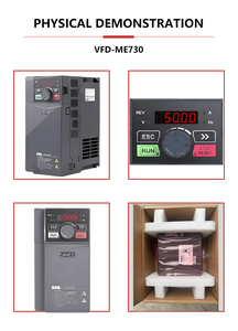 Convertidor de Frecuencia Variable Trifásico de 380V 5.5KW, Variador de Frecuencia Variable (VFD) para Motores, Accionamiento de CA con Capacidad Nominal de 5500W - Product Image 2