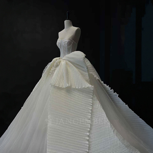 <span class=keywords><strong>Robe</strong></span> <span class=keywords><strong>de</strong></span> <span class=keywords><strong>mariée</strong></span> plissée Nt17 pour cérémonie nuptiale Jancember - Product Image 3