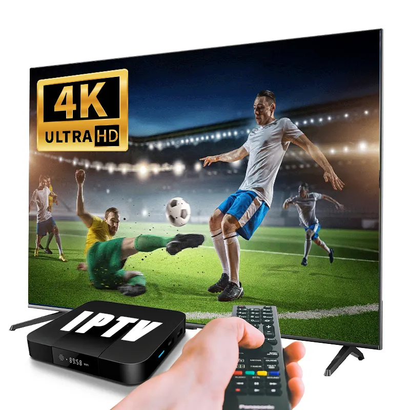 IPTV Box Android Media Player Prueba gratuita Xtream Trabajo estable Smart TV Set-Top IPTV