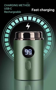Mini Afeitadora Eléctrica para Hombre, Recargable, Carga Tipo C, Portátil para Auto, Pantalla LED Digital, Afeitadora en Seco y Húmedo, para Hombre y Mujer, Afeitadora Doméstica - Product Image 6