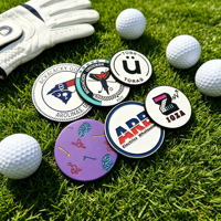 Exclusivo Marcador de Pelota de Golf de Cobre Personalizado con Diseño de Anime, Superventas, OEM, con Logotipo Personalizado, Collar de Fichas de Póker de Golf, Surtido