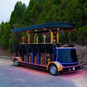 مخصصة 4 عجلات دراجة بيرة كهربائية دراجة حانة مع شريط متنقل وبطارية لنقل دراجة البيرة - Product Image 6