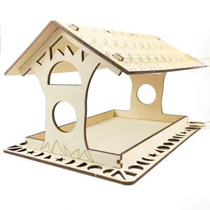 Katı ahşap <span class=keywords><strong>Birdhouse</strong></span> oyuncak çocuk DIY yaratıcı Graffiti <span class=keywords><strong>Birdhouse</strong></span> ahşap kuş yuva açık asılı halat kafes özelleştirilebilir - Product Image 4