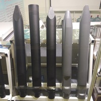 Pointe de burin de pelle hydraulique Hongyang haute résistance 40Cr 42CrMo pour roche, avec manche en bois, garantie 6 mois, prix usine