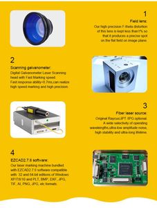 เครื่องมาร์กกิ้งด้วยเลเซอร์ CO2 ความเร็วสูงแบบมัลติฟังก์ชั่น ไมครอน พร้อมเครื่องเข้ารหัสกล่องไฟเบอร์ - Product Image 4