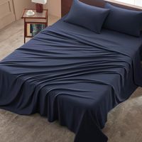 Ensemble de draps de lit 1800T en microfibre brossée OEKO-TEX, 4 pièces, qualité hôtelière, directement de l'usine