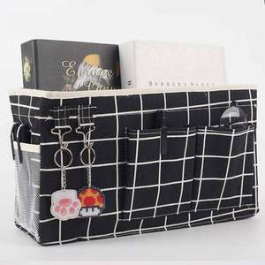 กระเป๋าจัดระเบียบอเนกประสงค์แบบพกพาสำหรับเดินทาง รุ่นขายดีประจำปี 2021 สีดำลายตาราง สำหรับใส่เครื่องสำอางและของจุกจิก - Product Image 2