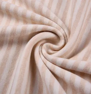 Manufacture interlock four way fabric interlock fabric sustainable cotton yarn dyed interlock fabric