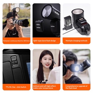 Flash professionnel <span class=keywords><strong>Godox</strong></span> <span class=keywords><strong>V1</strong></span>/C/N/<span class=keywords><strong>S</strong></span>/O/F Speedlite TTL pour appareil photo, 76WS, synchronisation haute vitesse sans fil 2.4G, flash pour photographie en extérieur - Product Image 6