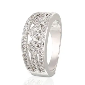 Bijoux de mode fiançailles diamant mariage 4 grammes 21k prix de la bague