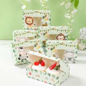 Autocollant <span class=keywords><strong>de</strong></span> fenêtre sur le thème des animaux <span class=keywords><strong>de</strong></span> la jungle pour la fête d'anniversaire des enfants pour l'emballage <span class=keywords><strong>de</strong></span> boîte à bonbons <span class=keywords><strong>de</strong></span> mariage décorations <span class=keywords><strong>de</strong></span> fête d'anniversaire - Product Image 2