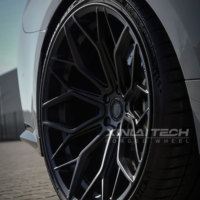 Jantes forgées en alliage personnalisé concave profond XL 17-24 pouces 5x112 5x114.3 5x127 Jantes de voiture de course noires de luxe pour W205 C300 F30 E90 Q7