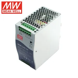 MEAN WELL WDR-240-24 Slim and Ultra Wide Input Range Din Rail Series Power Supply