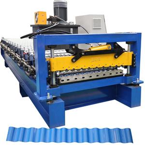 Hoja de perfil de panel de techo de metal de hierro corrugado de acero galvanizado de 0,18mm Máquina formadora de rollos en frío - Product Image 1