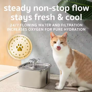 <span class=keywords><strong>Fontaine</strong></span> à eau automatique <span class=keywords><strong>pour</strong></span> animaux de compagnie Charge Cat – Distributeur d'eau économique en acier inoxydable <span class=keywords><strong>pour</strong></span> chats, chiens et lapins – <span class=keywords><strong>Fontaine</strong></span> à circulation continue - Product Image 4