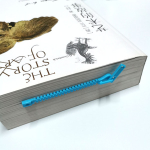 Qianrui Zipper Bookmark Yellow Green Blue Cartoon Style Tassel Shape Gift Book Clip - Product Image 3